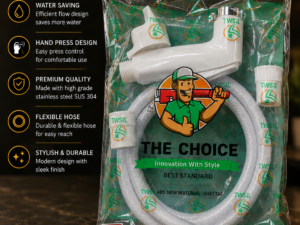 The Choice Flexible Hand Press Shower
