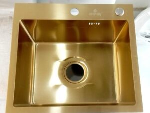 Handmade Gold sink single bowl only