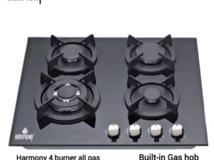 B006
Harmony 4 burner all gas
Built-in Gas hob
8mm real thickness tempered glass
With additional pan support and ignition with battery