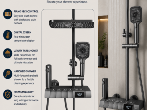 Piano Digital Shower Set