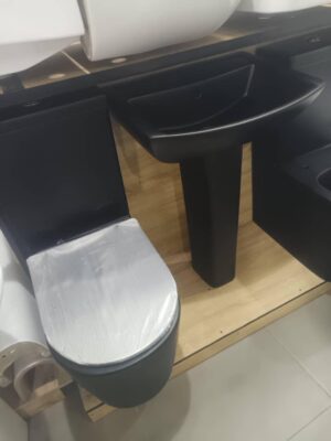 Matte Black WC Set