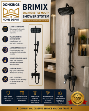 Brimix Square Kettle Mouth Shower