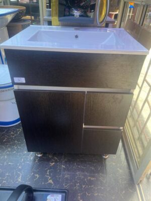 Black 60cm Cabinet Basin — Premium Matte Black Edition