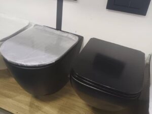 Black/Square Concealed WC Set