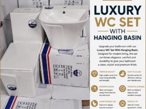 Luxury WC Set With Hanging Basin
