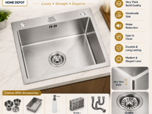 HD Satin Single Bowl Kitchen Sink