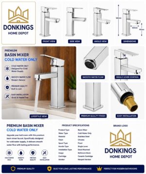 img_8617 ✨ Premium Square Basin Mixer – Chrome | Cold Water Only
