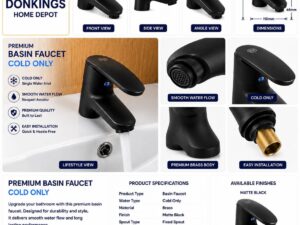 Premium Basin Faucet – Cold Only