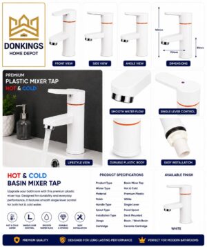 img_8632 Premium White Plastic Basin Mixer Tap