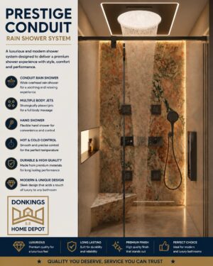 Prestige Conduit Rain shower System