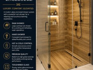 Aqua Glass Rain Shower