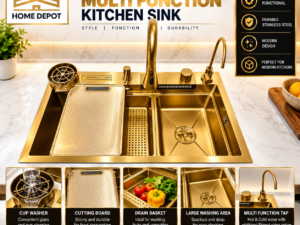 3e258d48-780d-4c11-b7a0-374498198172-3 Special Hand-Made Gold Multi-Function Kitchen Sink