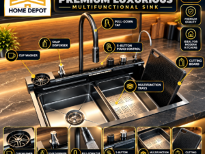 be3ae2ee-730c-4a1b-bbd9-54e9cc62d6a6 Harmony Premium Luxurious Multifunctional Kitchen Sink